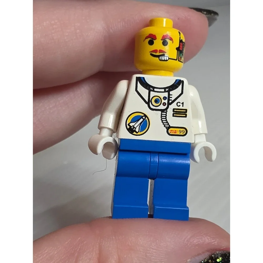 LEGO Minifigure Minifigure Blue‎ White Space Port Astronaut sp009